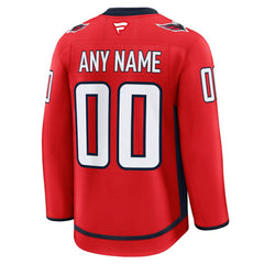 Washington Capitals Fanatics Home Premium Custom Jersey - Red - NHL
