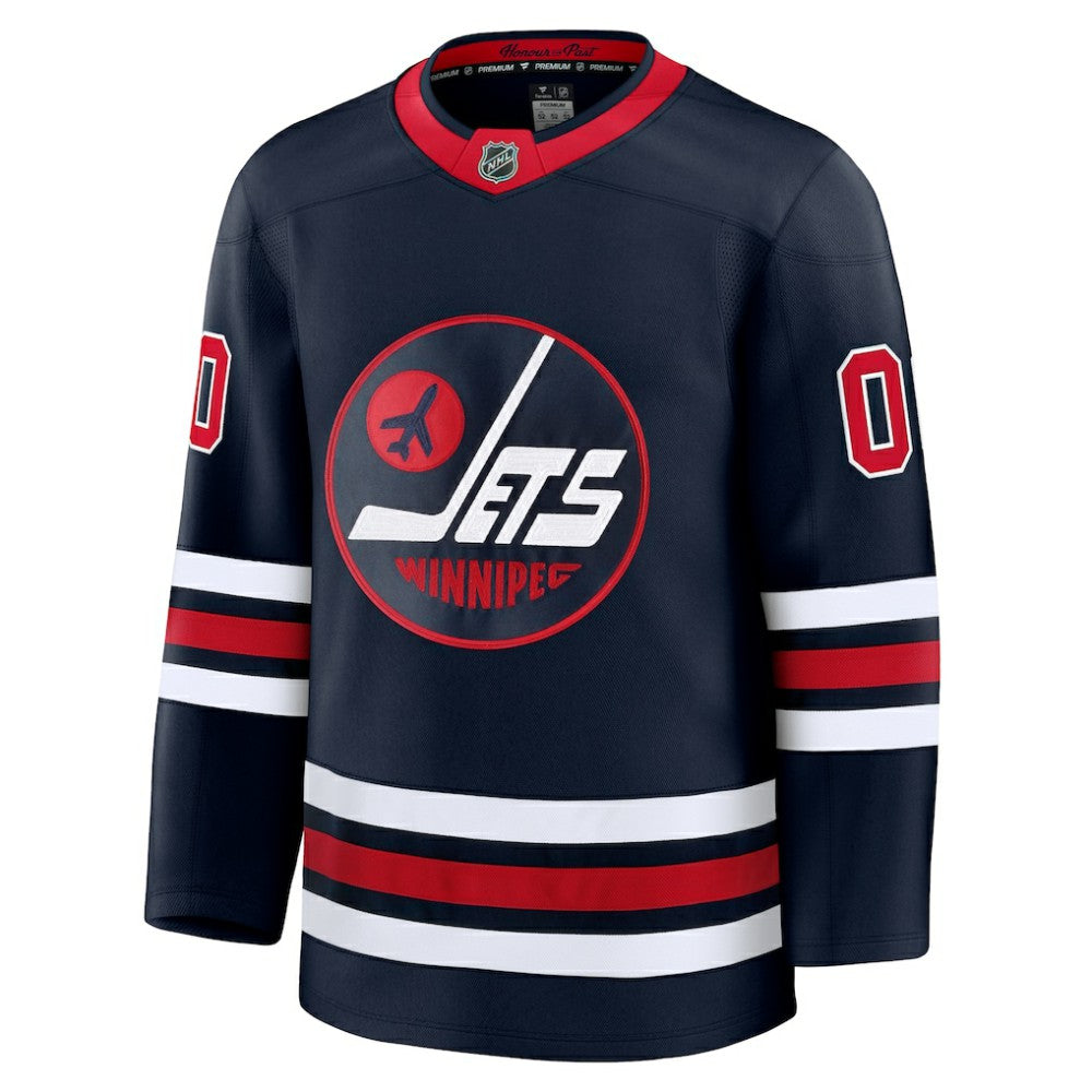 Winnipeg Jets Fanatics Alternate Premium Custom Jersey - Navy - NHL