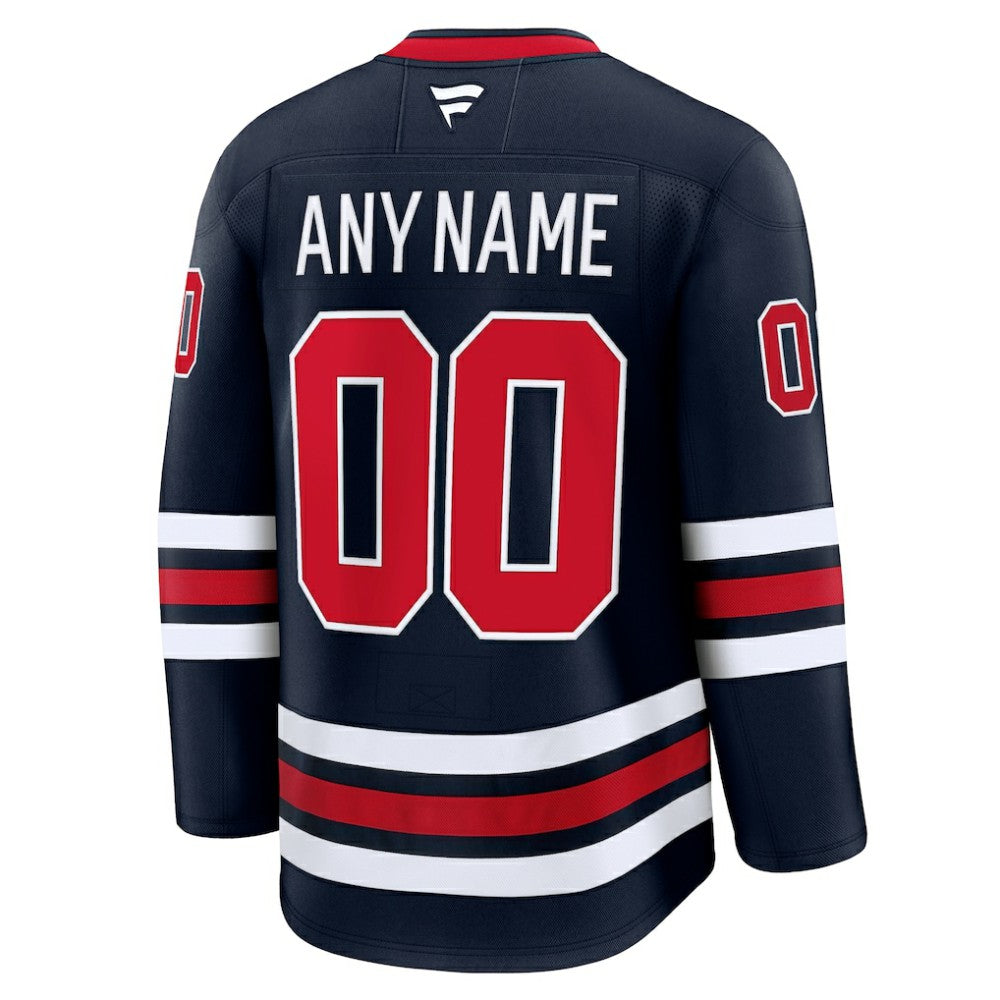 Winnipeg Jets Fanatics Alternate Premium Custom Jersey - Navy - NHL
