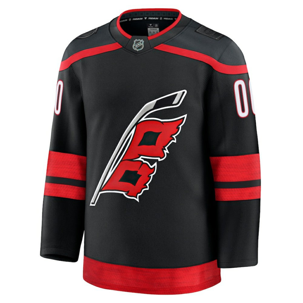 Carolina Hurricanes Fanatics Home Premium Custom Jersey - Black - NHL