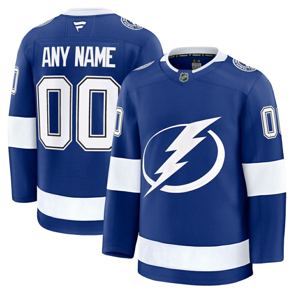Tampa Bay Lightning Fanatics Home Premium Custom Jersey - Blue - NHL