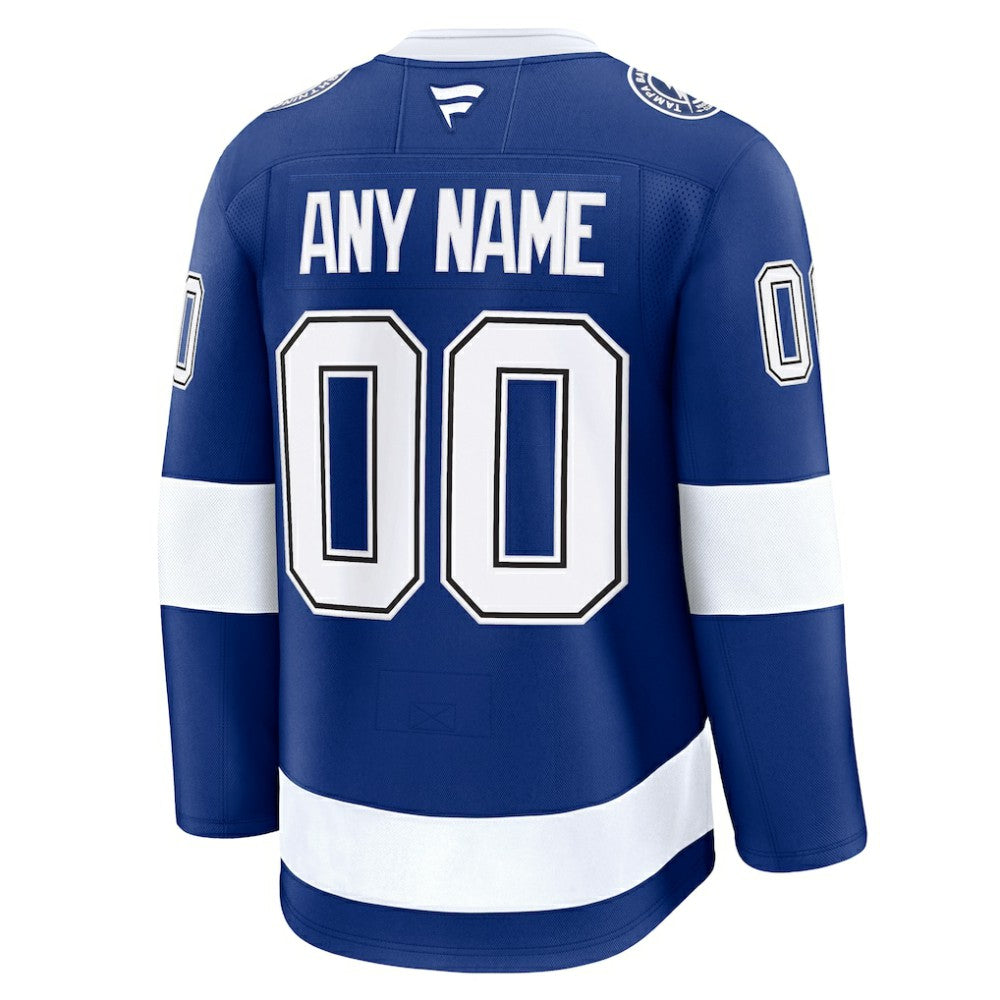 Tampa Bay Lightning Fanatics Home Premium Custom Jersey - Blue - NHL