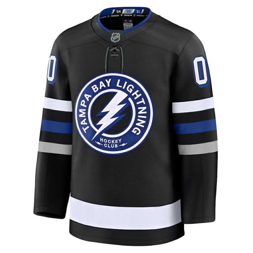 Tampa Bay Lightning Fanatics Alternate Premium Custom Jersey - Black - NHL
