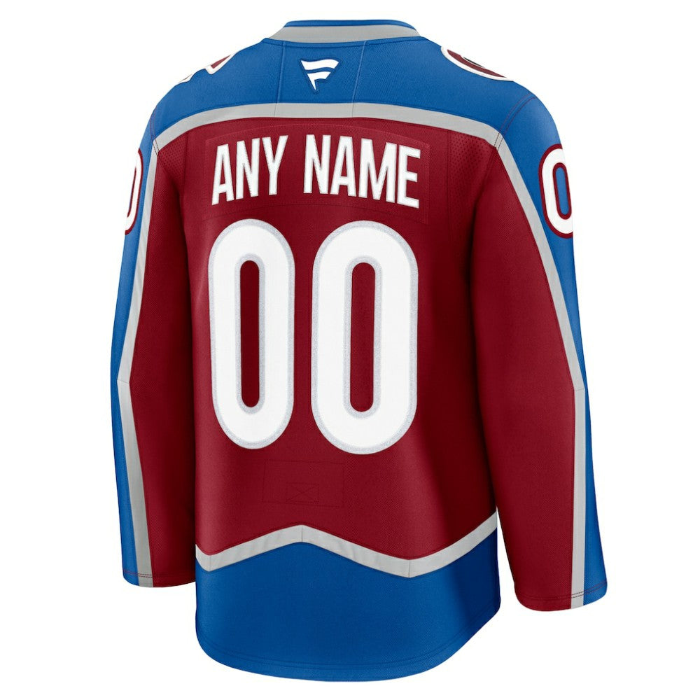 Colorado Avalanche Fanatics Home Premium Custom Jersey - Burgundy - NHL