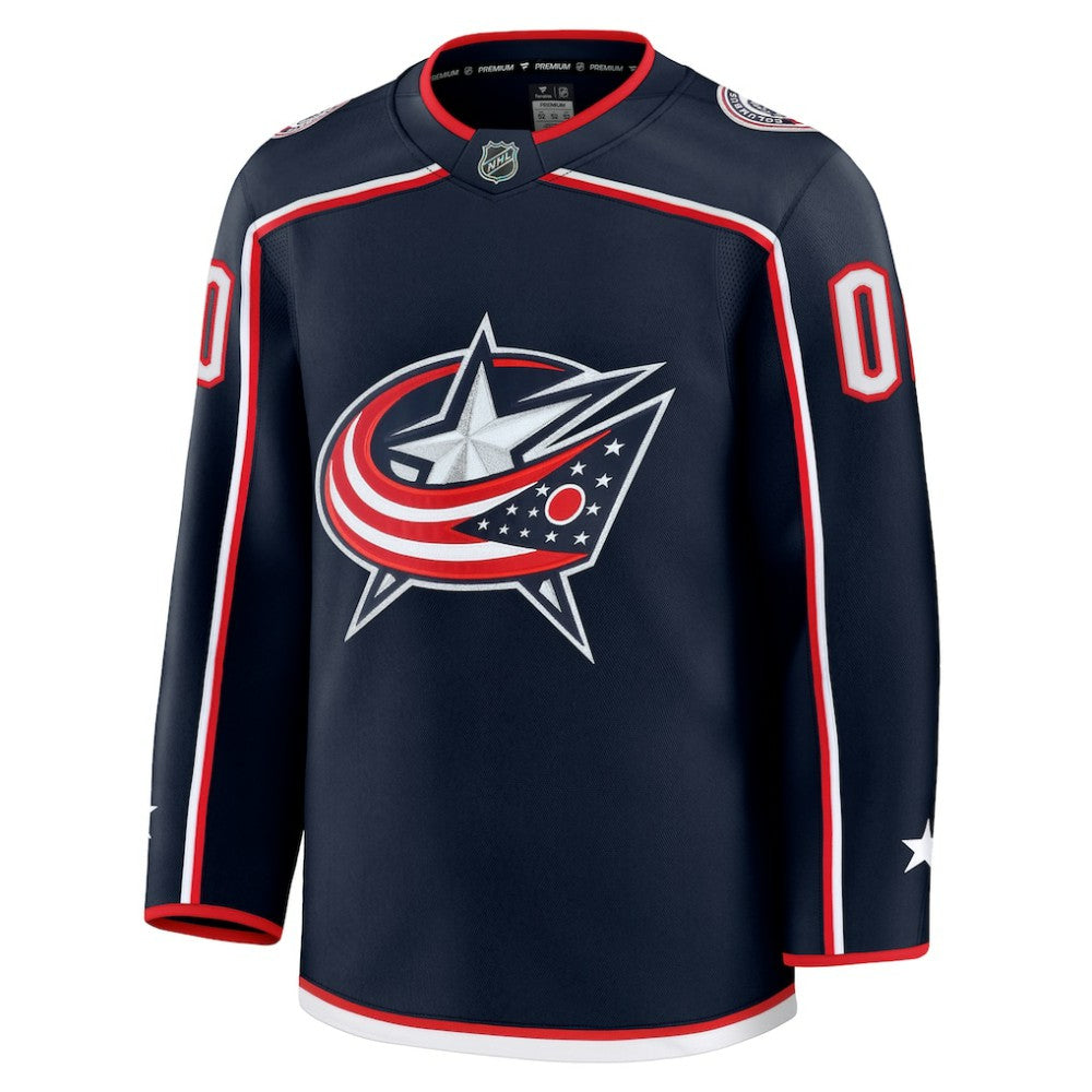 Columbus Blue Jackets Fanatics Home Premium Custom Jersey - Navy - NHL