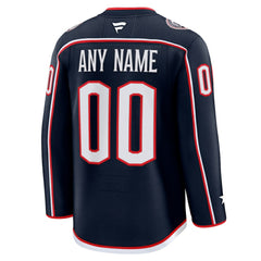 Columbus Blue Jackets Fanatics Home Premium Custom Jersey - Navy - NHL