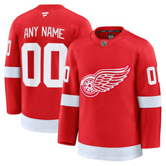 Detroit Red Wings Fanatics Home Premium Custom Jersey - Red - NHL