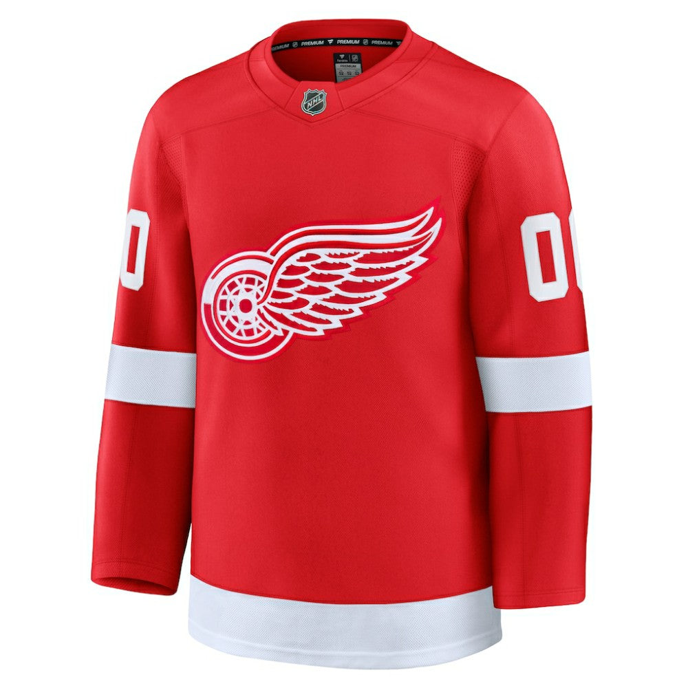 Detroit Red Wings Fanatics Home Premium Custom Jersey - Red - NHL