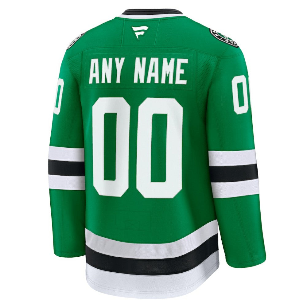 Dallas Stars Fanatics Home Premium Custom Jersey - Kelly Green - NHL