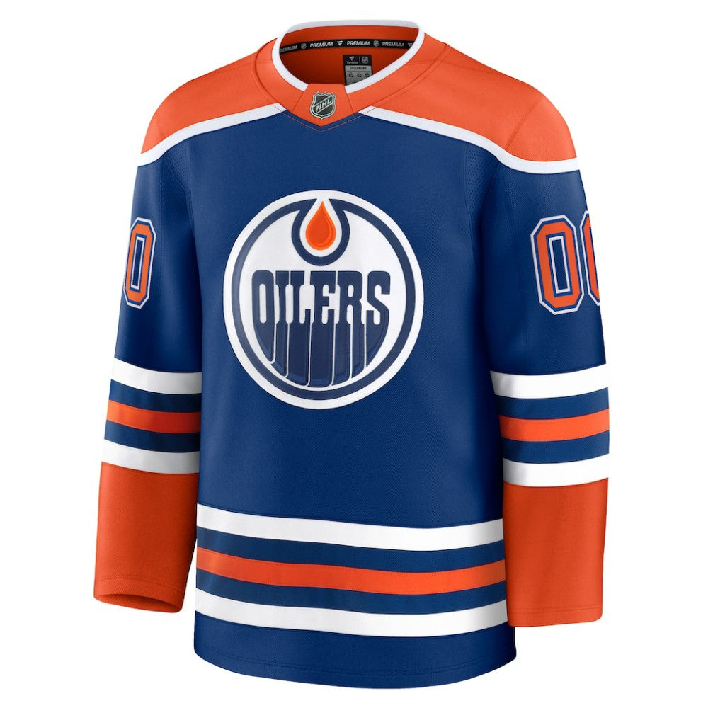 Edmonton Oilers Fanatics Home Premium Custom Jersey - Royal - NHL