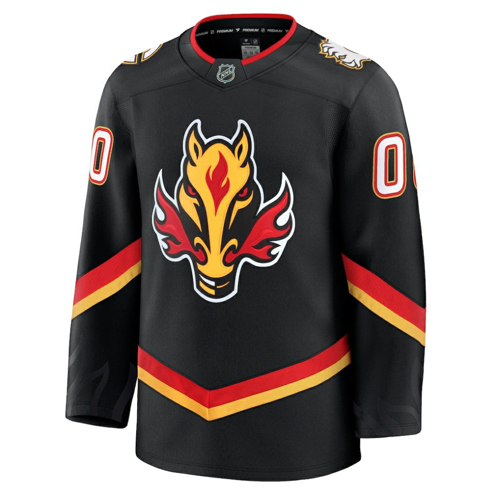 Calgary Flames Fanatics Alternate Premium Custom Jersey - Black - NHL