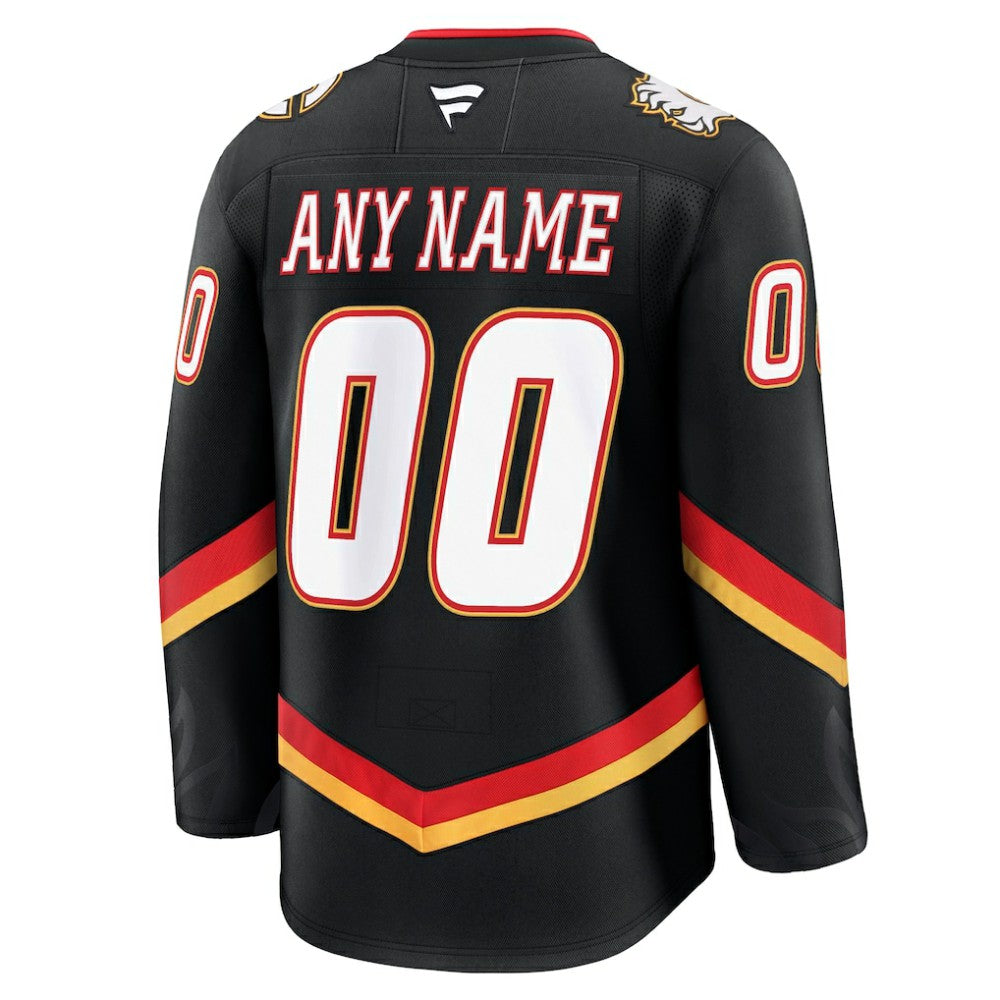 Calgary Flames Fanatics Alternate Premium Custom Jersey - Black - NHL