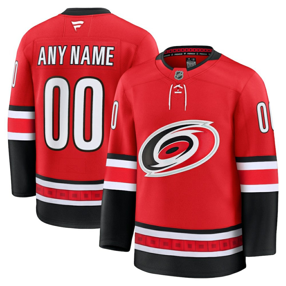 Carolina Hurricanes Fanatics Alternate Premium Custom Jersey - Red - NHL