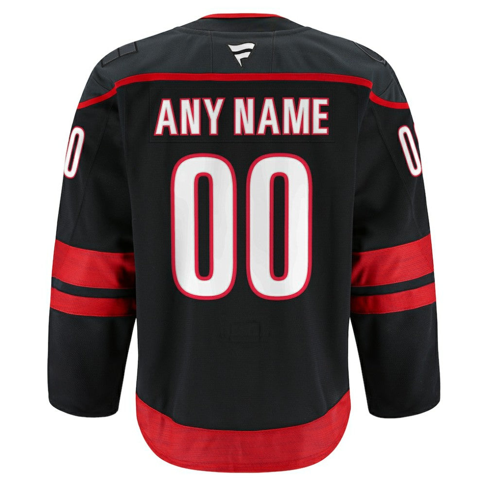 Carolina Hurricanes Fanatics Home Authentic Pro Custom Jersey - Black - NHL