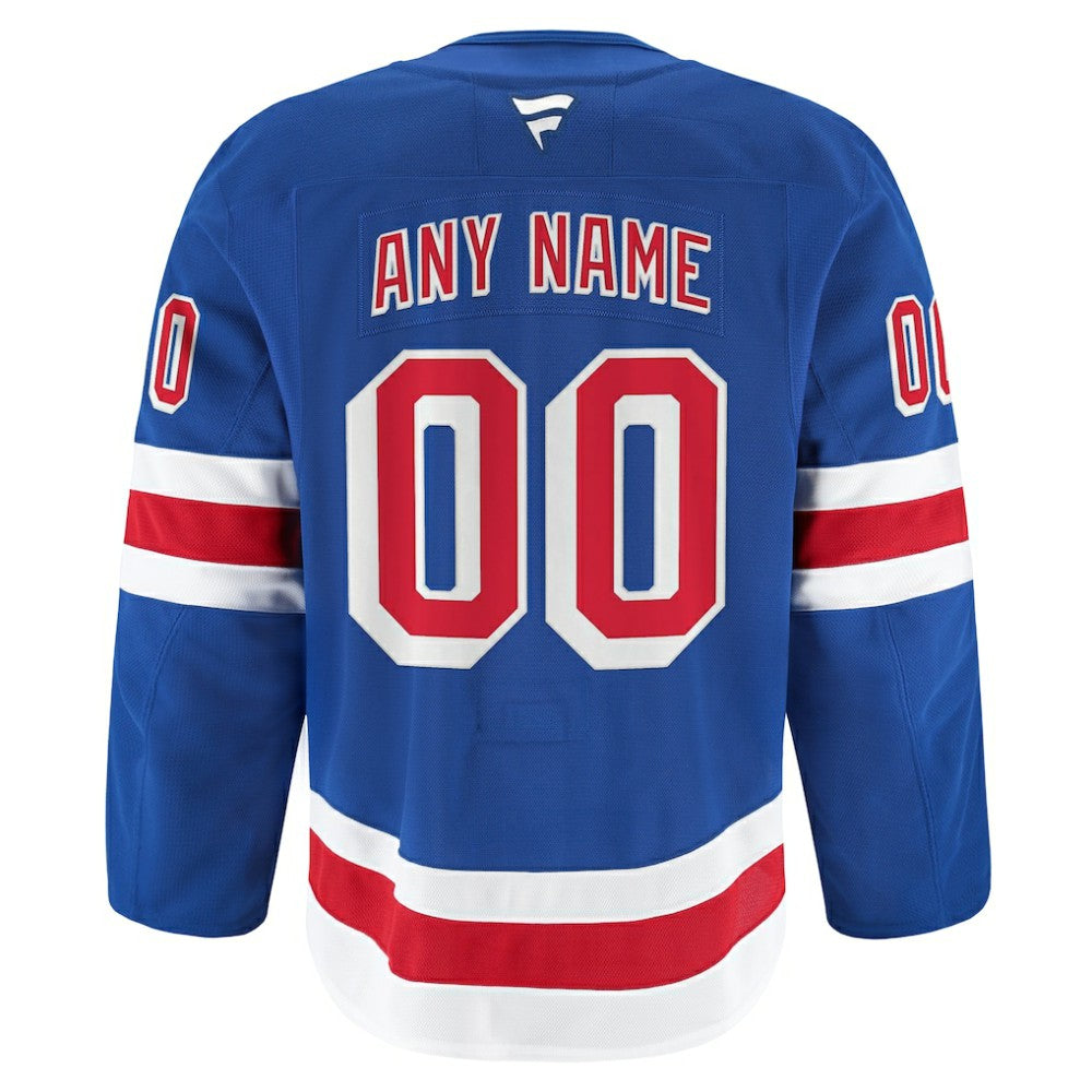 New York Rangers Fanatics Home Authentic Pro Custom Jersey - Royal - NHL
