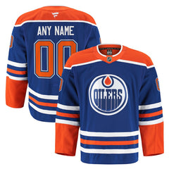 Edmonton Oilers Fanatics Home Authentic Pro Custom Jersey - Royal - NHL