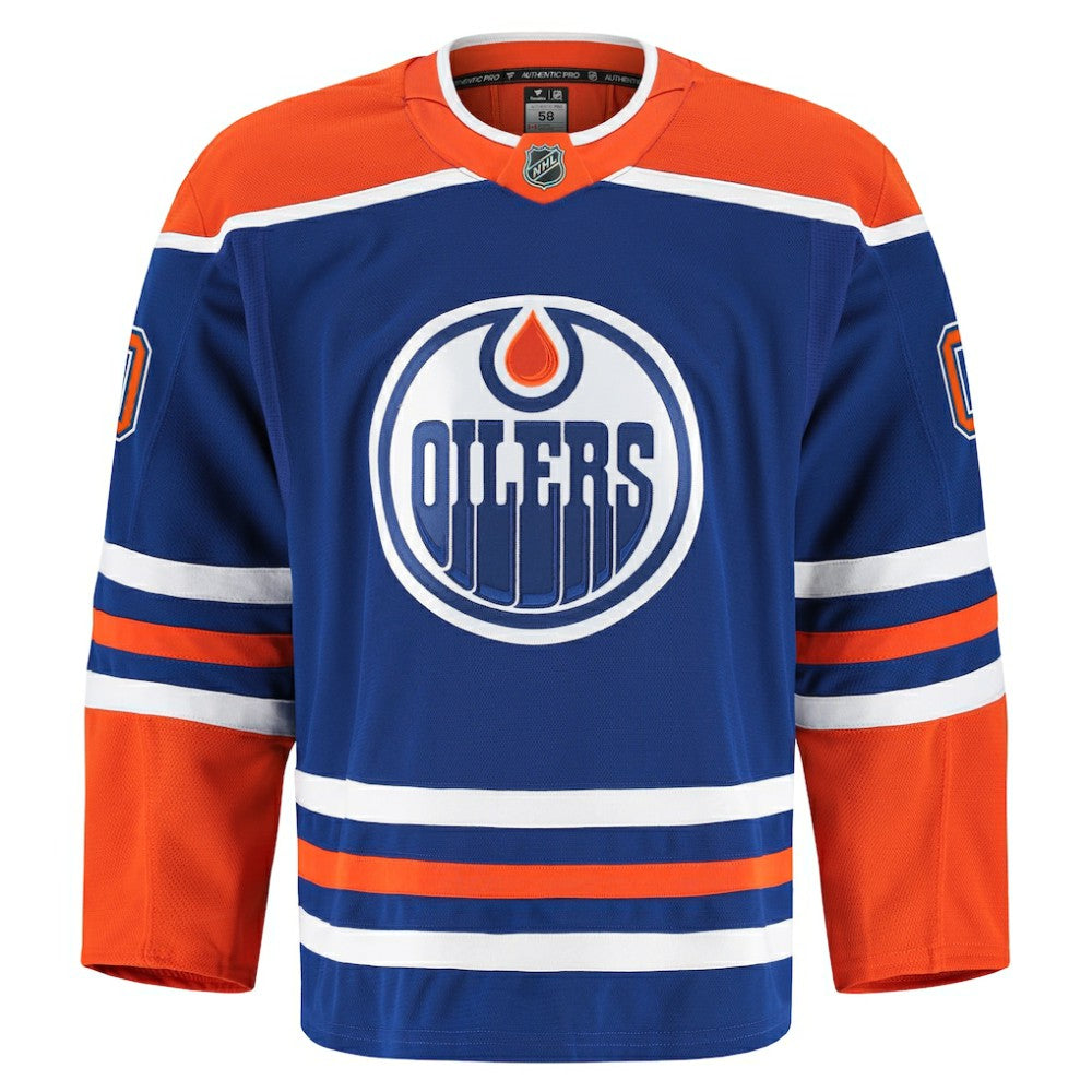 Edmonton Oilers Fanatics Home Authentic Pro Custom Jersey - Royal - NHL