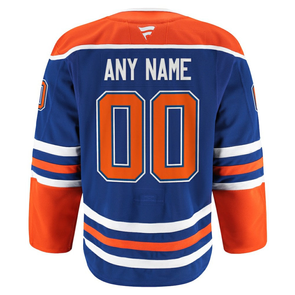 Edmonton Oilers Fanatics Home Authentic Pro Custom Jersey - Royal - NHL