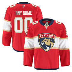 Florida Panthers Fanatics Home Authentic Pro Custom Jersey - Red - NHL