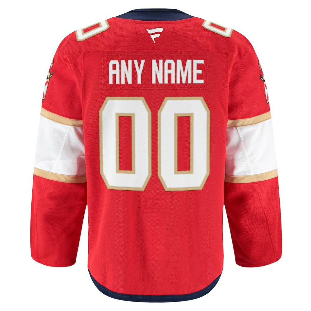 Florida Panthers Fanatics Home Authentic Pro Custom Jersey - Red - NHL
