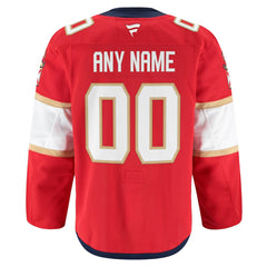 Florida Panthers Fanatics Home Authentic Pro Custom Jersey - Red - NHL