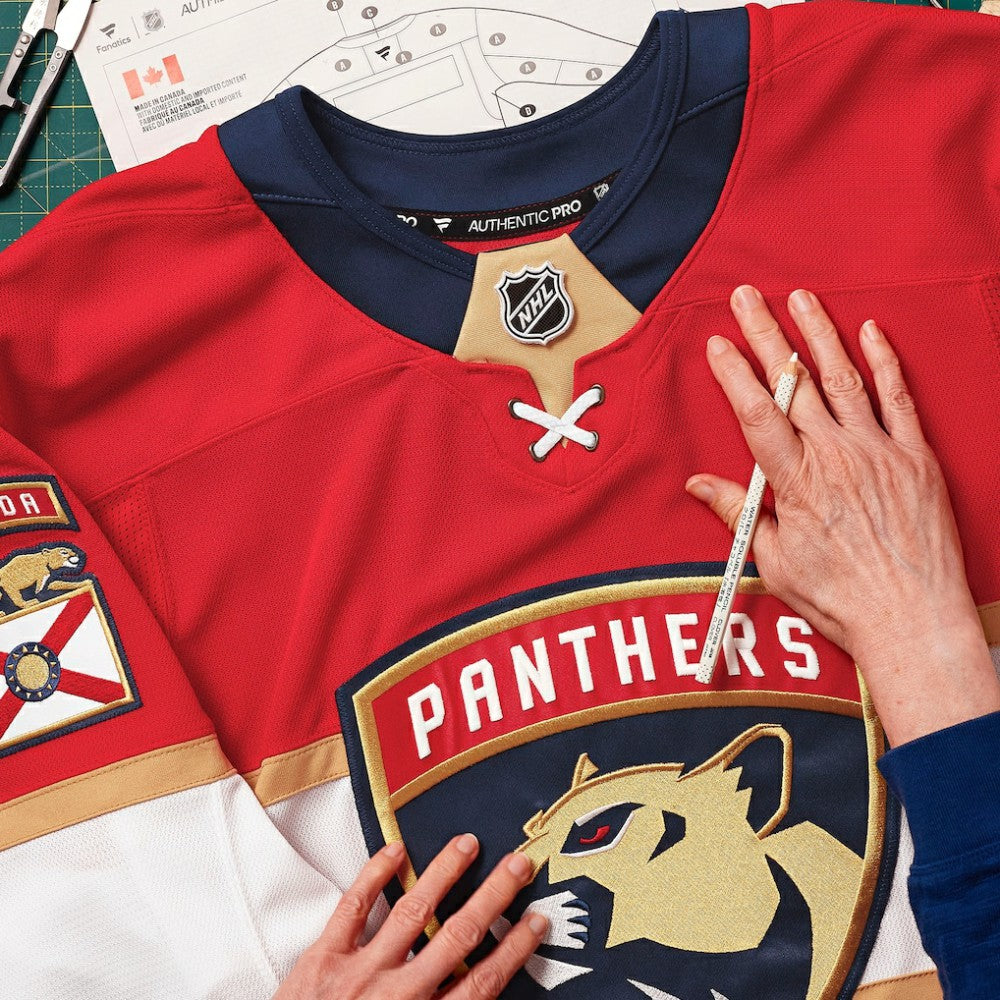 Florida Panthers Fanatics Home Authentic Pro Custom Jersey - Red - NHL