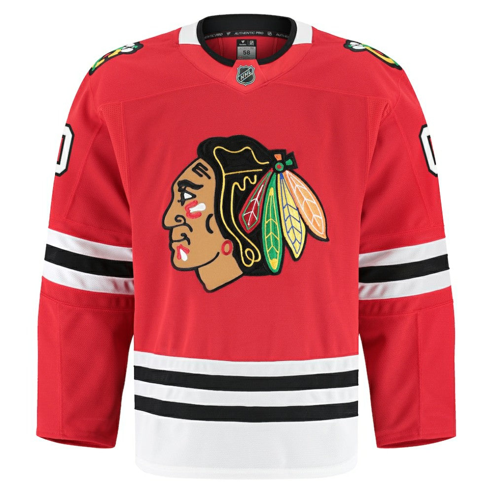 Chicago Blackhawks Fanatics Home Authentic Pro Custom Jersey - Red - NHL