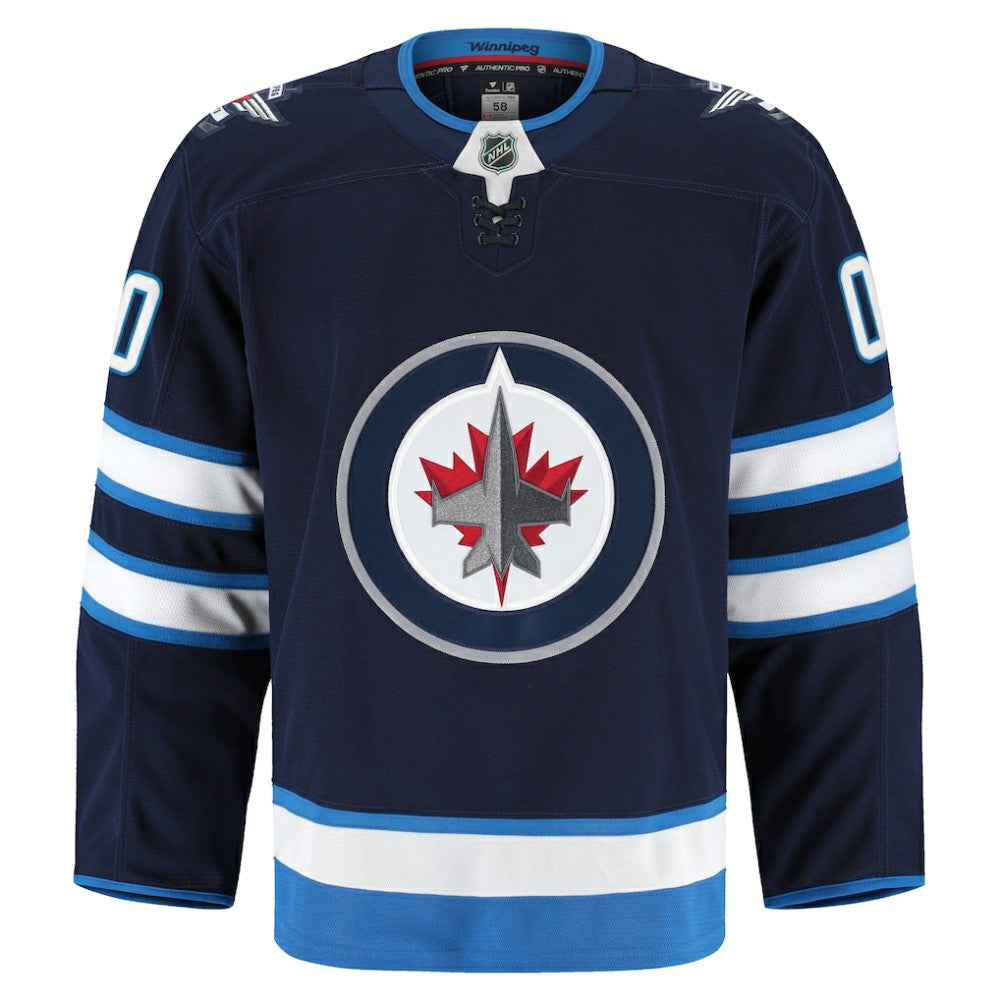 Winnipeg Jets Fanatics Home Authentic Pro Custom Jersey - Navy - NHL