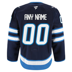 Winnipeg Jets Fanatics Home Authentic Pro Custom Jersey - Navy - NHL