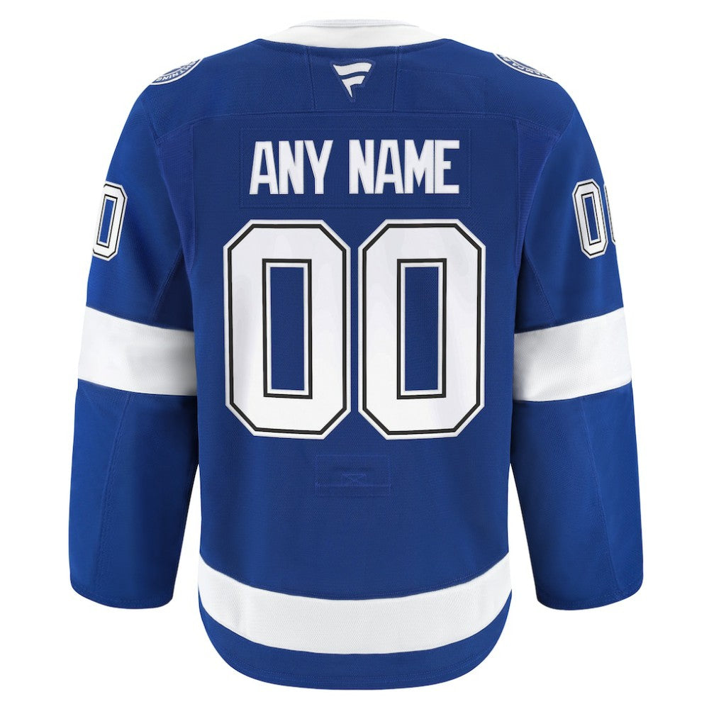Tampa Bay Lightning Fanatics Home Authentic Pro Custom Jersey - Blue - NHL