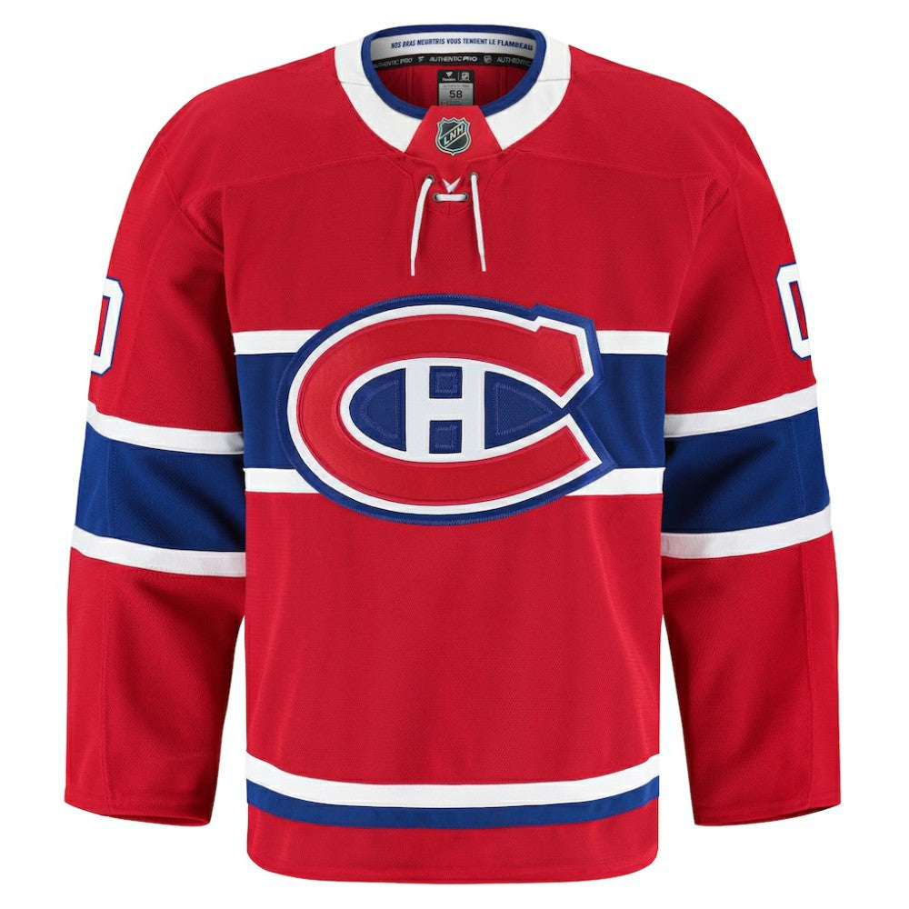 Montreal Canadiens Fanatics Home Authentic Pro Custom Jersey - Red - NHL