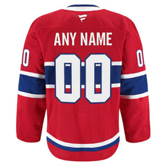 Montreal Canadiens Fanatics Home Authentic Pro Custom Jersey - Red - NHL