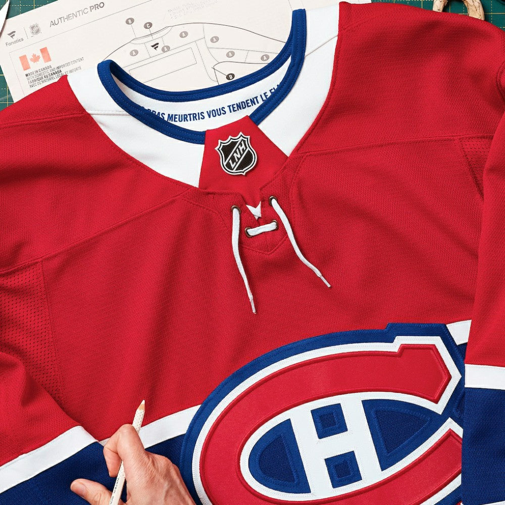 Montreal Canadiens Fanatics Home Authentic Pro Custom Jersey - Red - NHL