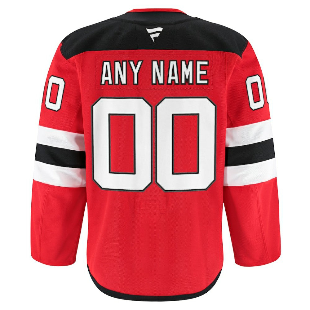 New Jersey Devils Fanatics Home Authentic Pro Custom Jersey - Red - NHL