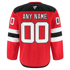 New Jersey Devils Fanatics Home Authentic Pro Custom Jersey - Red - NHL