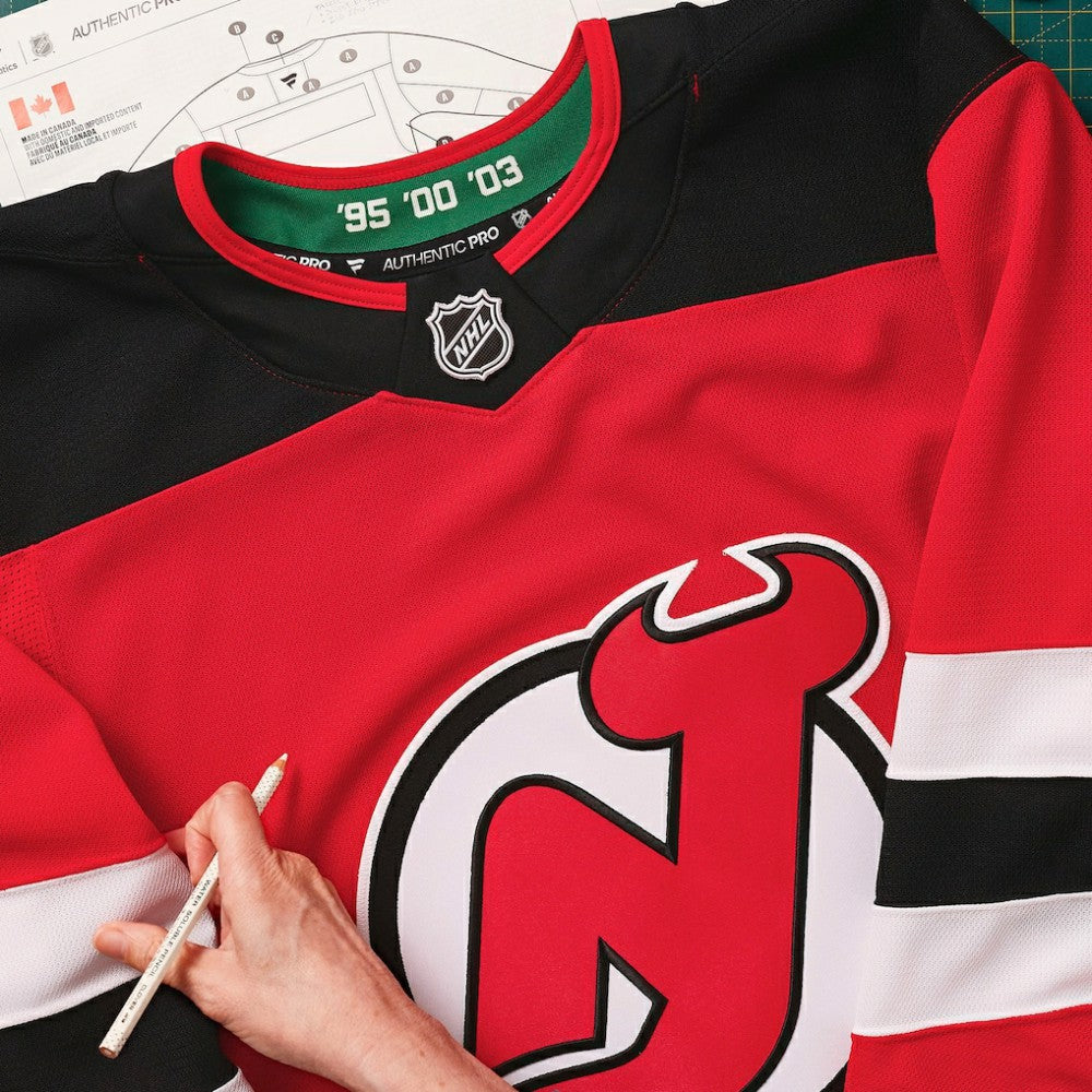 New Jersey Devils Fanatics Home Authentic Pro Custom Jersey - Red - NHL
