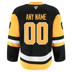 Pittsburgh Penguins Fanatics Home Authentic Pro Custom Jersey - Black - NHL