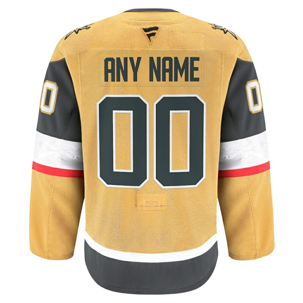 Vegas Golden Knights Fanatics Home Authentic Pro Custom Jersey - Gold - NHL