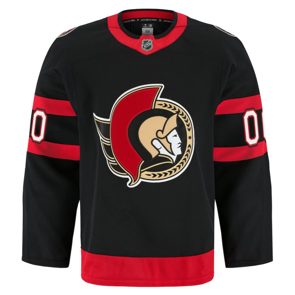 Ottawa Senators Fanatics Home Authentic Pro Custom Jersey - Black - NHL