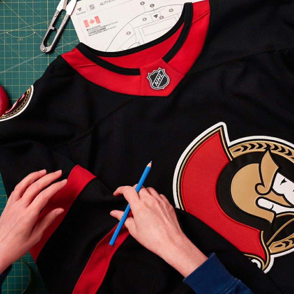 Ottawa Senators Fanatics Home Authentic Pro Custom Jersey - Black - NHL