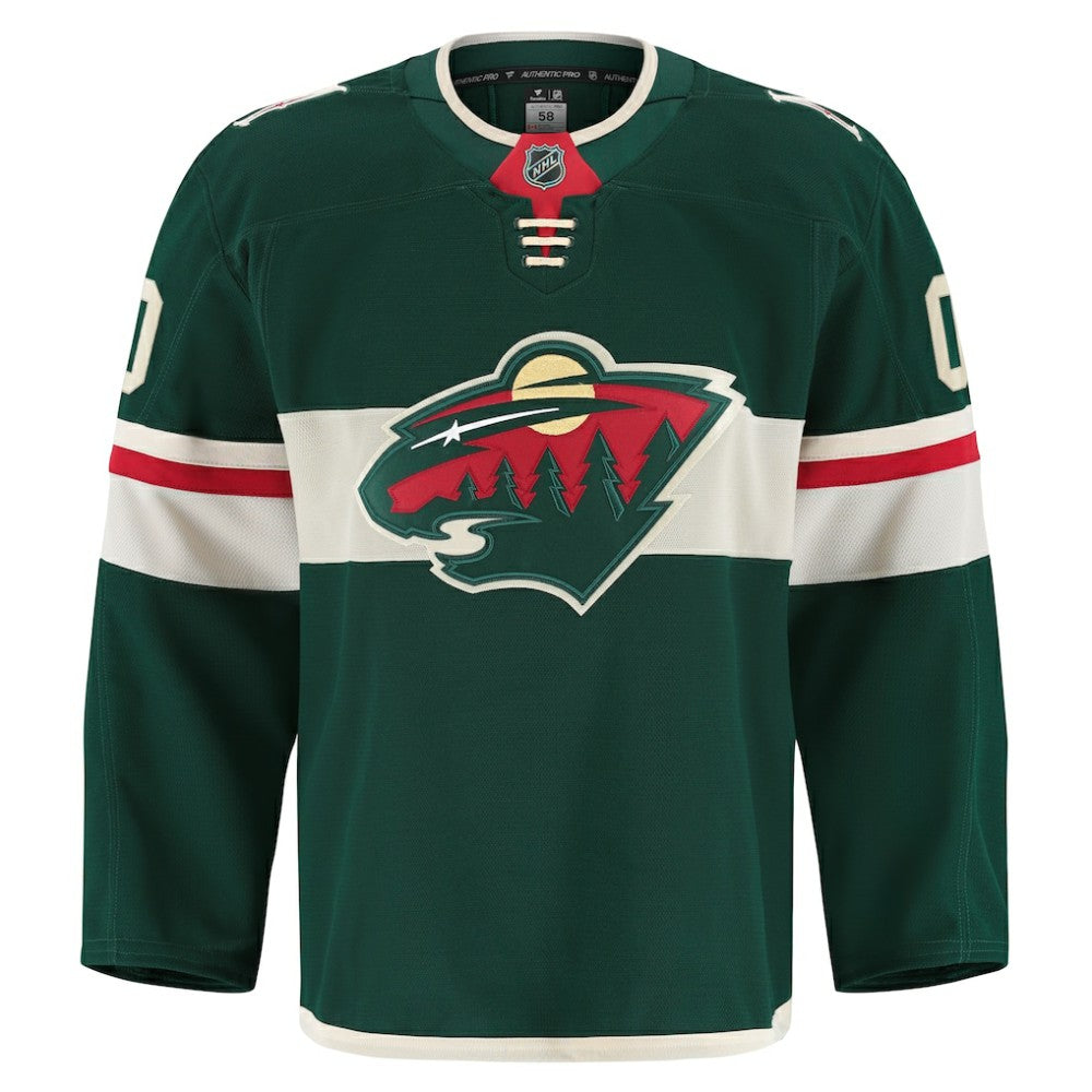 Minnesota Wild Fanatics Home Authentic Pro Custom Jersey - Green - NHL