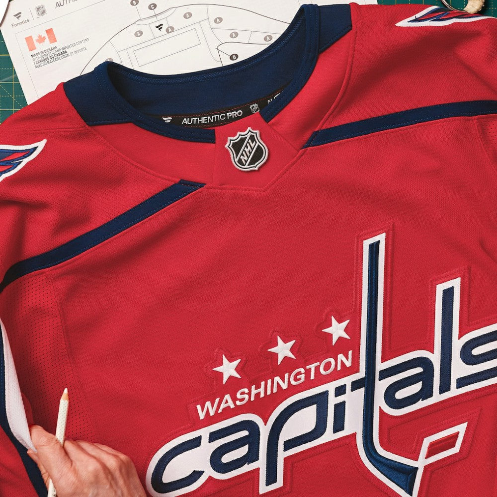 Washington Capitals Fanatics Home Authentic Pro Custom Jersey - Red - NHL