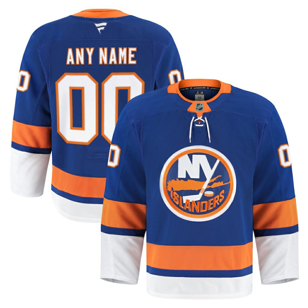 New York Islanders Fanatics Home Authentic Pro Custom Jersey - Royal - NHL