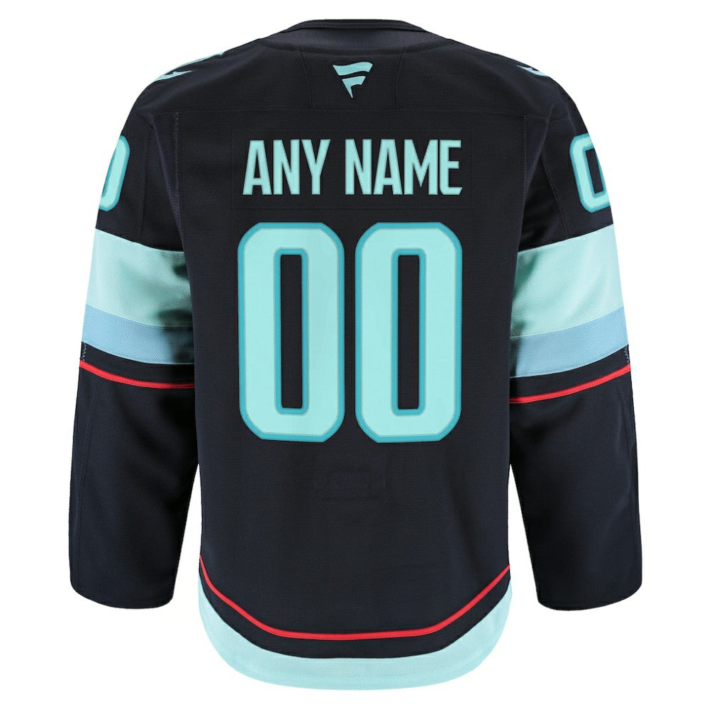 Seattle Kraken Fanatics Home Authentic Pro Custom Jersey - Navy - NHL