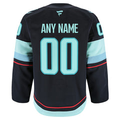 Seattle Kraken Fanatics Home Authentic Pro Custom Jersey - Navy - NHL