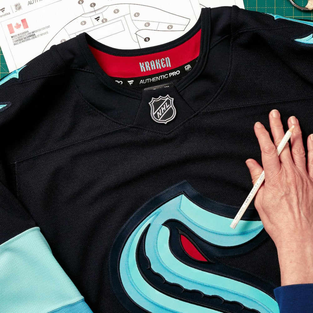 Seattle Kraken Fanatics Home Authentic Pro Custom Jersey - Navy - NHL