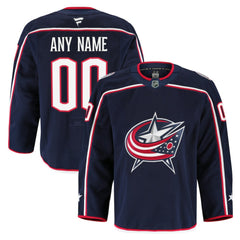 Columbus Blue Jackets Fanatics Home Authentic Pro Custom Jersey - Navy - NHL