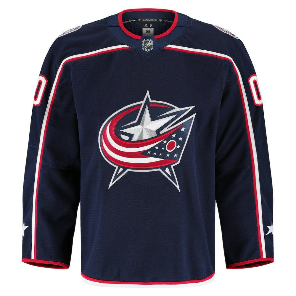 Columbus Blue Jackets Fanatics Home Authentic Pro Custom Jersey - Navy - NHL