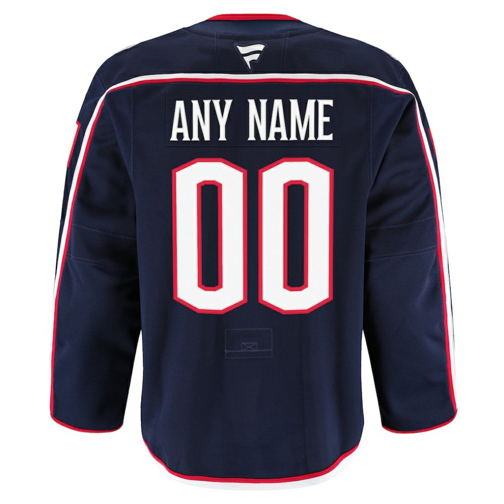 Columbus Blue Jackets Fanatics Home Authentic Pro Custom Jersey - Navy - NHL