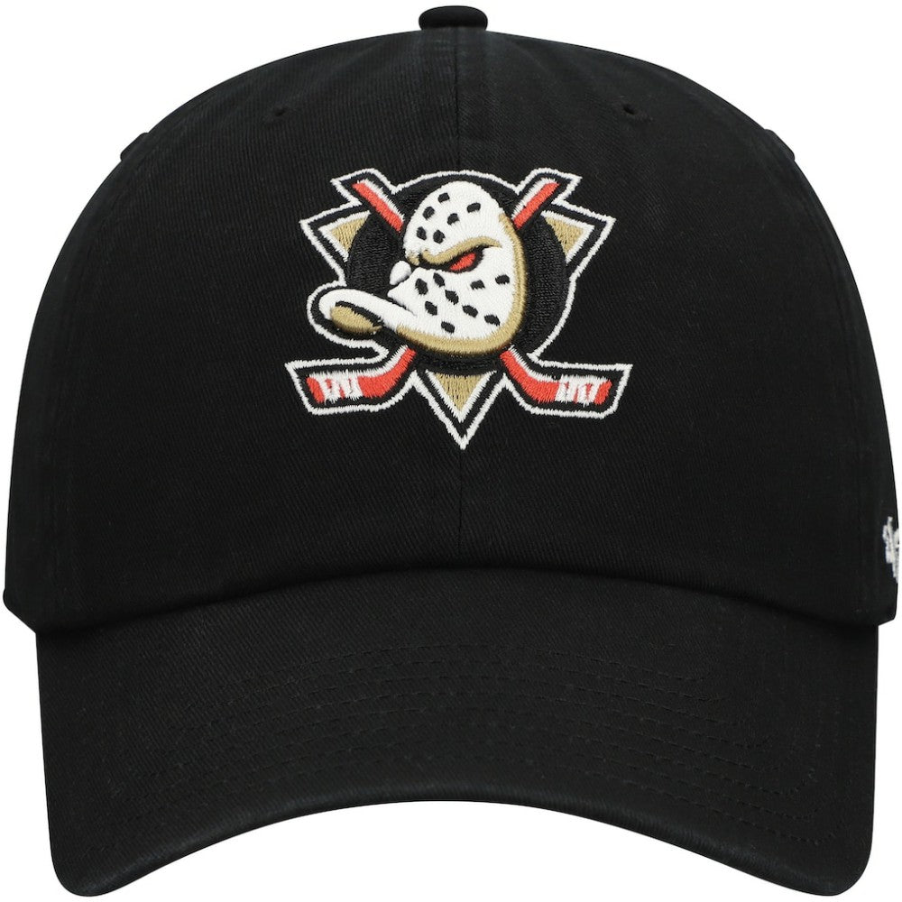 Anaheim Ducks '47 Core Logo Clean Up Adjustable Hat - Black - NHL